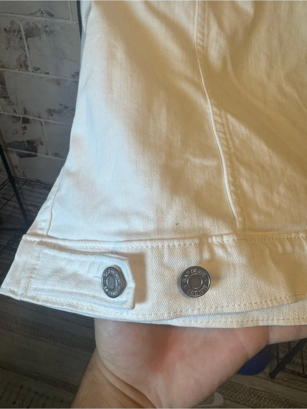 GAP Women's White Denim Jacket